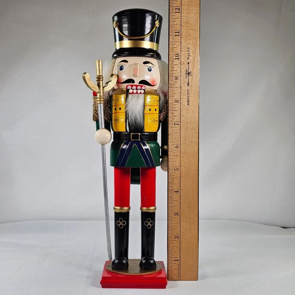Vintage Pier 1 Imports Wooden Nutcracker Soldier 12